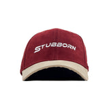 HEAD GEAR STUBBORN MAROON AND OFF-WHITE CAP