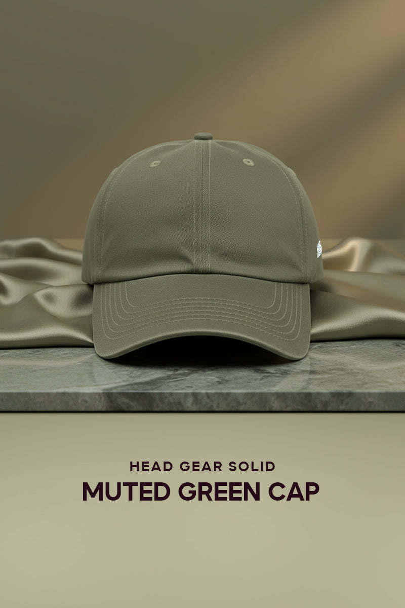 HEAD GEAR SOLID MUTED GREEN CAP