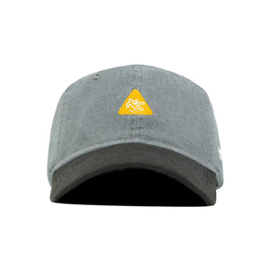 HEAD GEAR CAUTION WASHED DENIM CAP