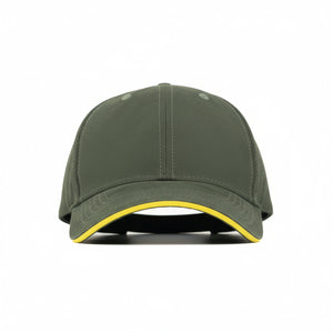 HEAD GEAR ELEGANTE ZERO GREEN SANDWICH YELLOW CAP (NO LOGO)