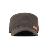 HEAD GEAR COFFEE WITH LEATHER PATCH CAPTAIN'S CAP