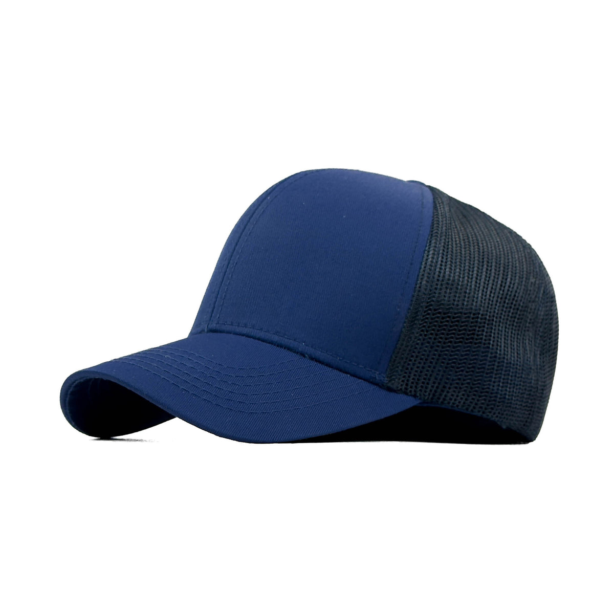 HEAD GEAR SOLID NAVY BLUE TRUCKER CAP