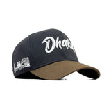 HEAD GEAR DHAKA BLACK AND DARK OLIVE CAP