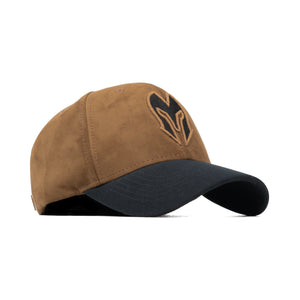HEAD GEAR DARK BROWN REDEFINED SUEDE CAP