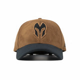 HEAD GEAR DARK BROWN REDEFINED SUEDE CAP