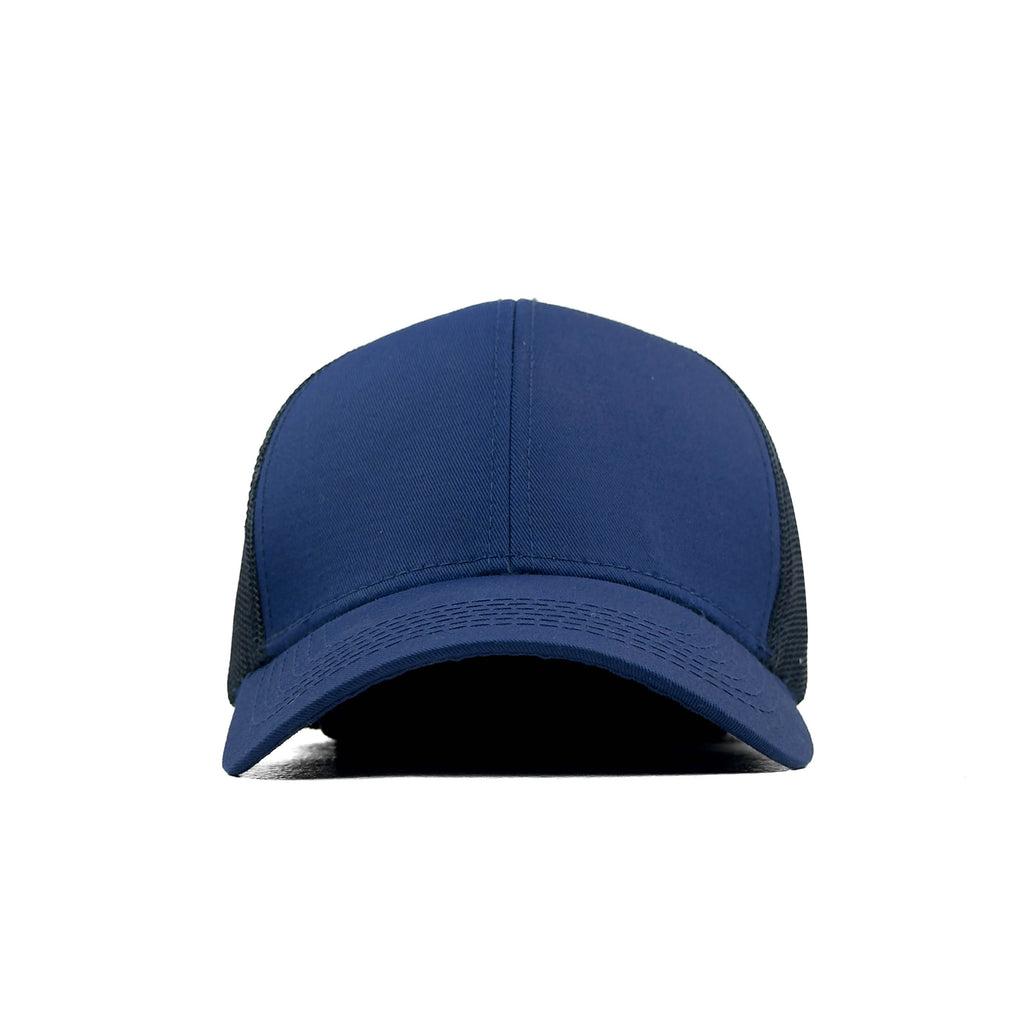 HEAD GEAR SOLID NAVY BLUE TRUCKER CAP