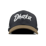 HEAD GEAR DHAKA BLACK AND DARK OLIVE CAP