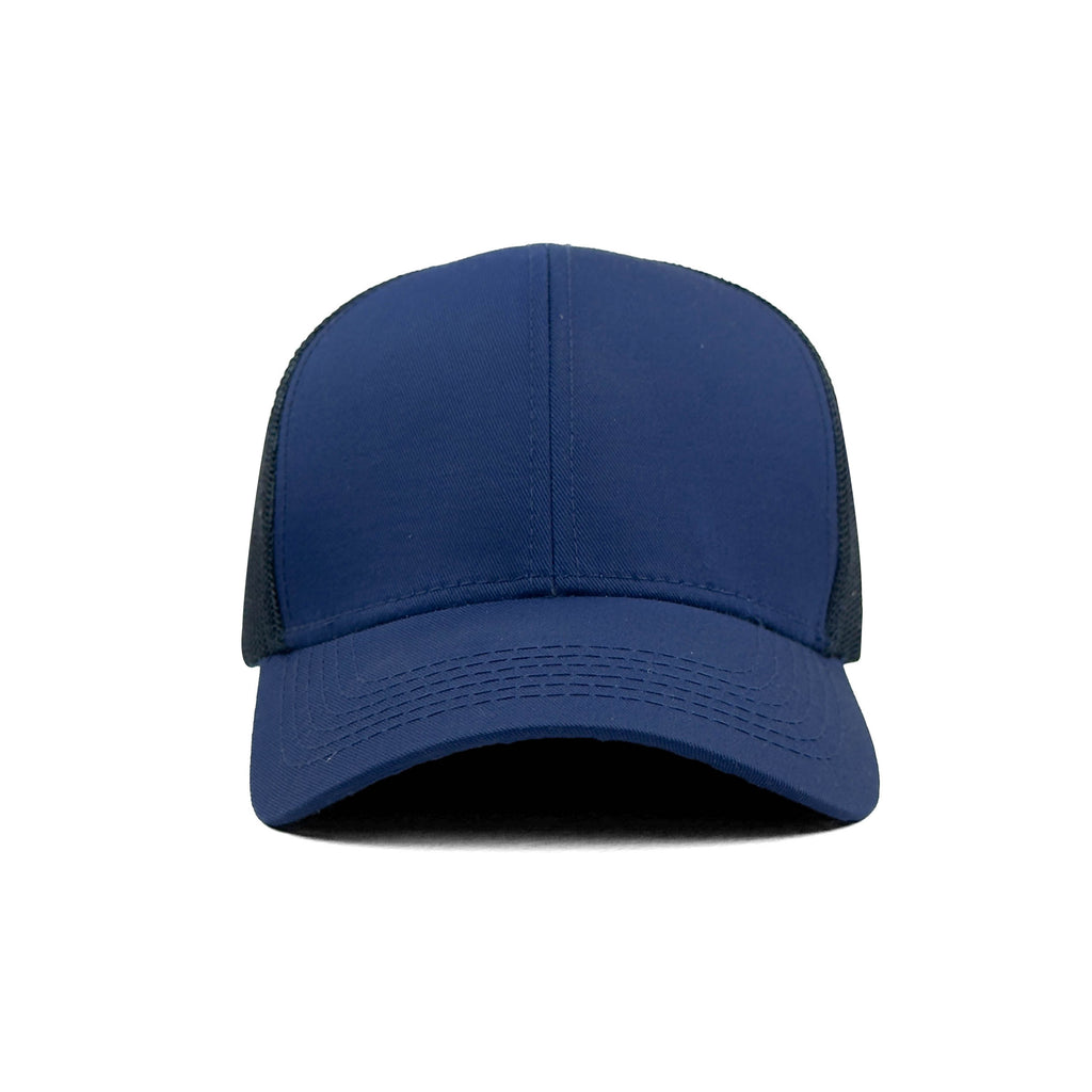 HEAD GEAR SOLID NAVY BLUE TRUCKER CAP