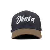 HEAD GEAR DHAKA BLACK AND DARK OLIVE CAP