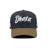 HEAD GEAR DHAKA BLACK AND DARK OLIVE CAP