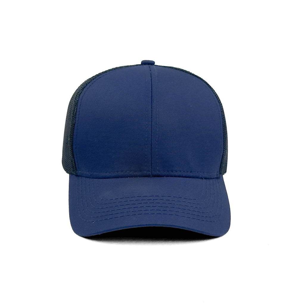 HEAD GEAR SOLID NAVY BLUE TRUCKER CAP