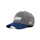 HEAD GEAR DOPE GREY AND NAVY BLUE CAP