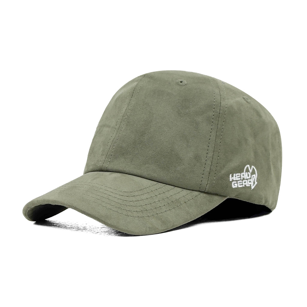 HEAD GEAR SOLID OLIVE SUEDE CAP