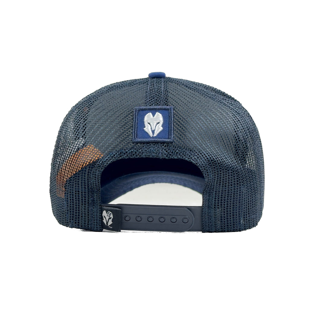 HEAD GEAR SOLID NAVY BLUE TRUCKER CAP