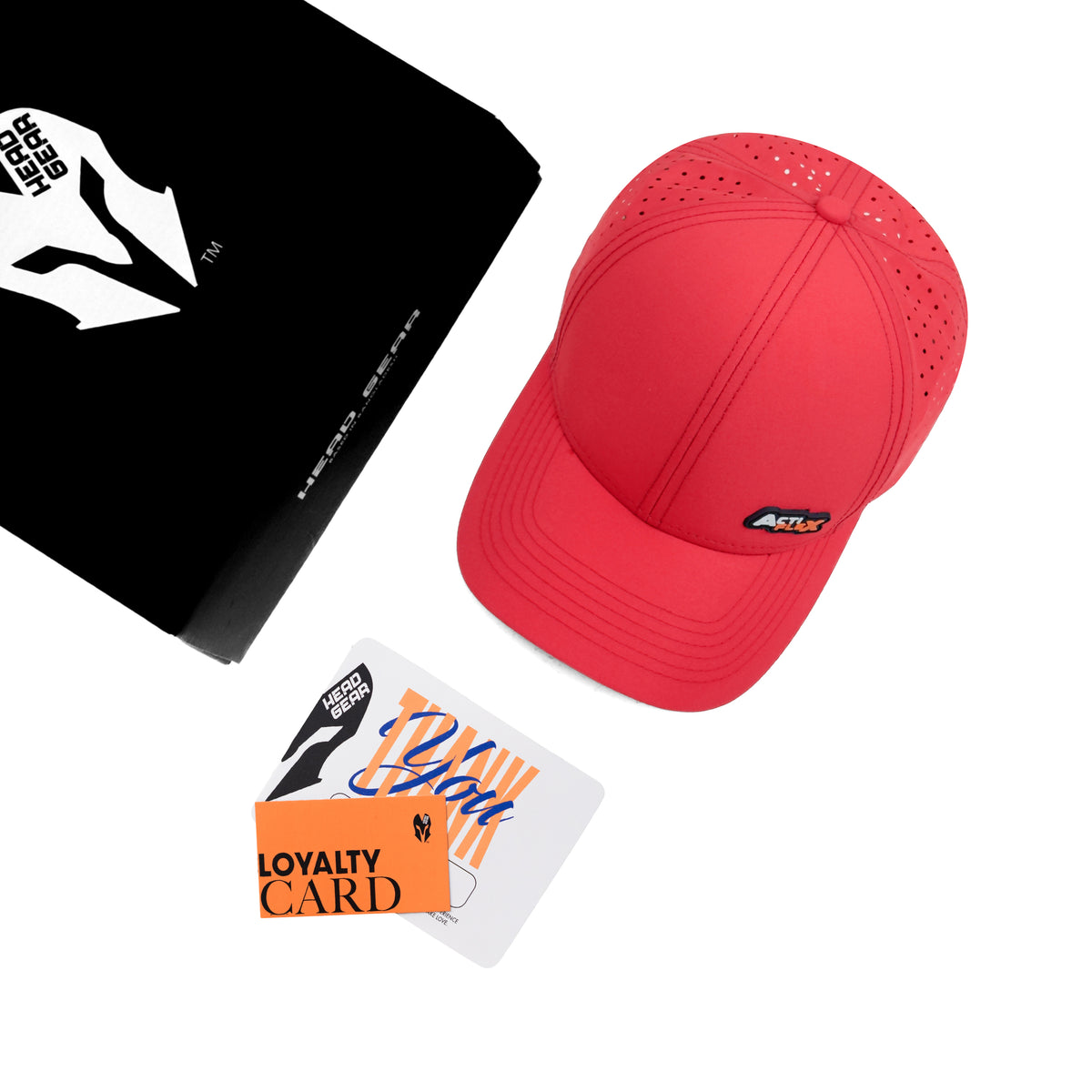 HEAD GEAR RED ACTI FLEX SIGNATURE CAP