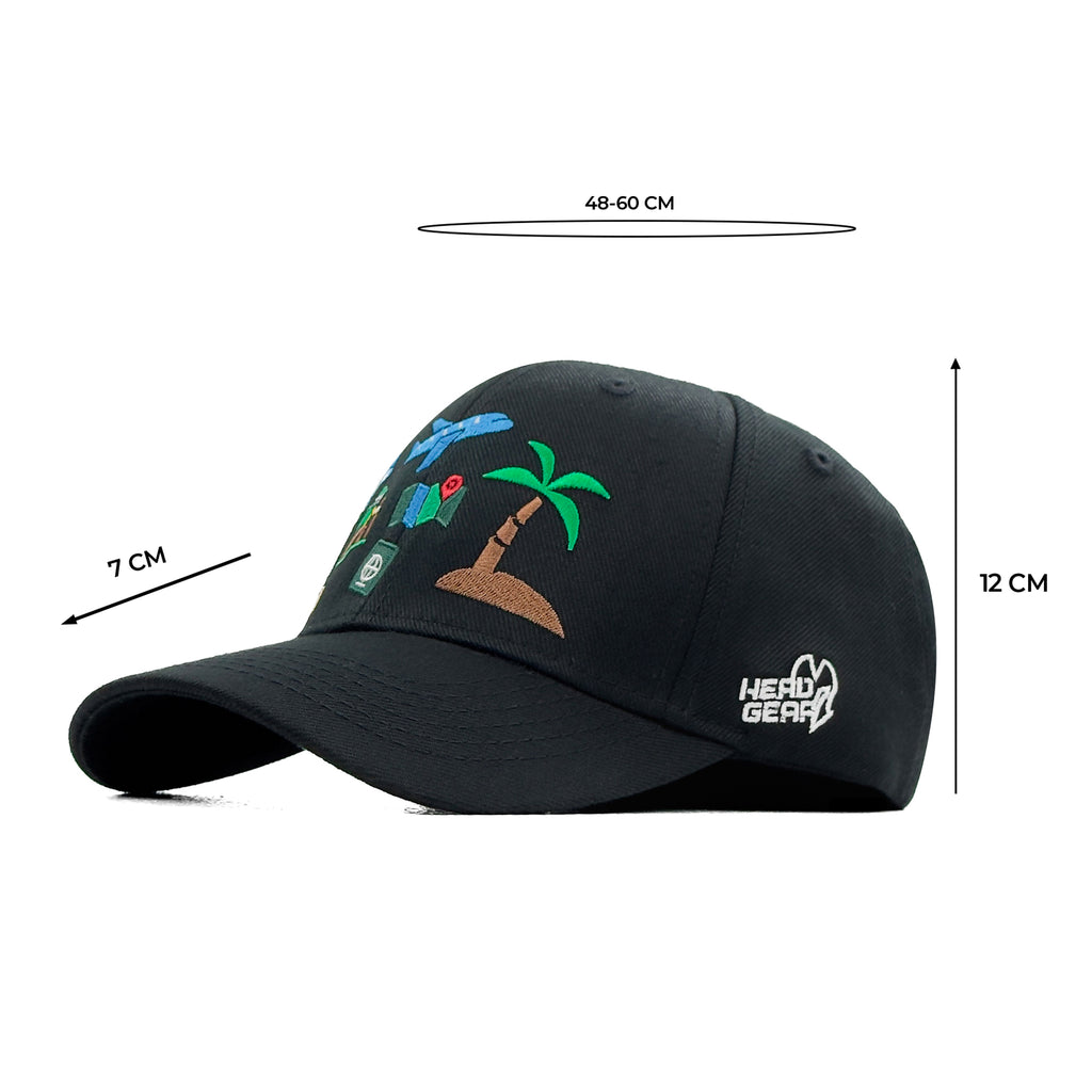 HEAD GEAR WORLD TOUR BLACK CAP