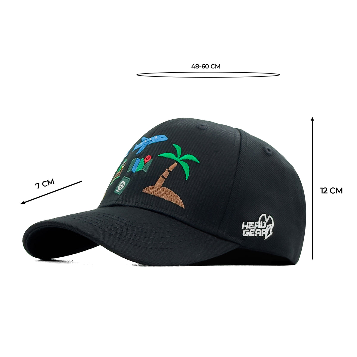 HEAD GEAR WORLD TOUR BLACK CAP