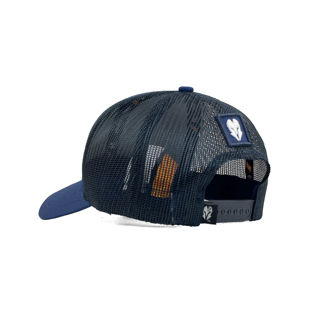 HEAD GEAR SOLID NAVY BLUE TRUCKER CAP