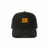 HEAD GEAR BLACK TRUCKER CAP