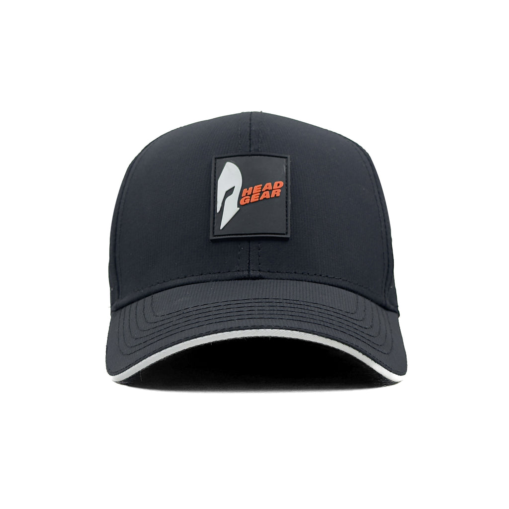 HEAD GEAR BLACK ACTI FLEX STRIKE SANDWICH CAP