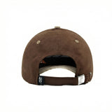HEAD GEAR DARK BROWN AND BEIGE REDEFINED SUEDE CAP