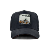 HEAD GEAR BORN TO RIDE 3D PATCH PREMIUM HIGH CROWN CAP