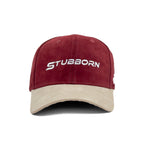 HEAD GEAR STUBBORN MAROON AND OFF-WHITE CAP