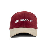 HEAD GEAR STUBBORN MAROON AND OFF-WHITE CAP