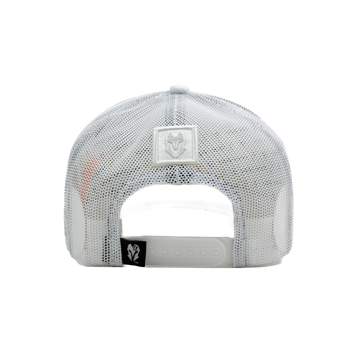 HEAD GEAR WHITE SUPER SUEDE TRUCKER CAP