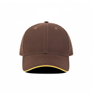HEAD GEAR ELEGANTE ZERO CHOCOLATE SANDWICH YELLOW CAP (NO LOGO)