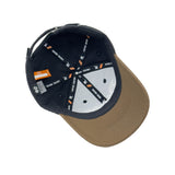 HEAD GEAR DHAKA BLACK AND DARK OLIVE CAP