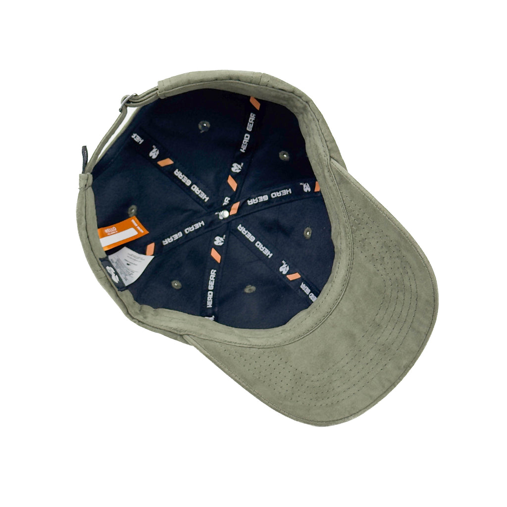 HEAD GEAR SOLID OLIVE SUEDE CAP