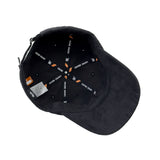 HEAD GEAR SOLID BLACK SUEDE CAP
