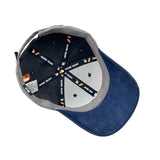 HEAD GEAR DOPE GREY AND NAVY BLUE CAP