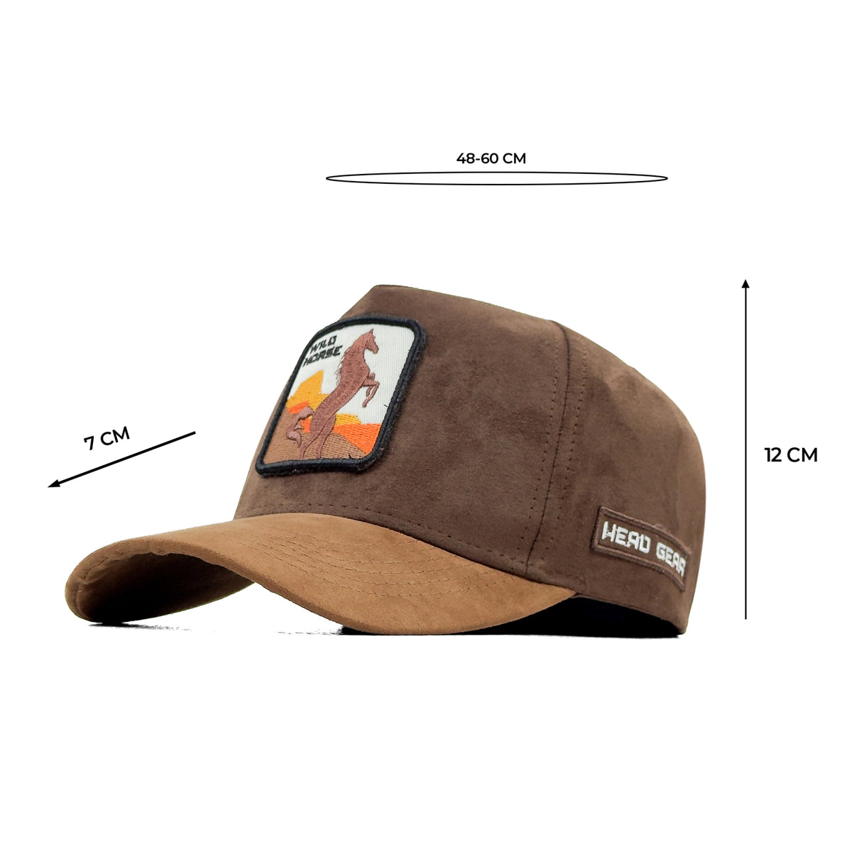 HEAD GEAR WILD HORSE 3D PATCH PREMIUM HIGH CROWN CAP