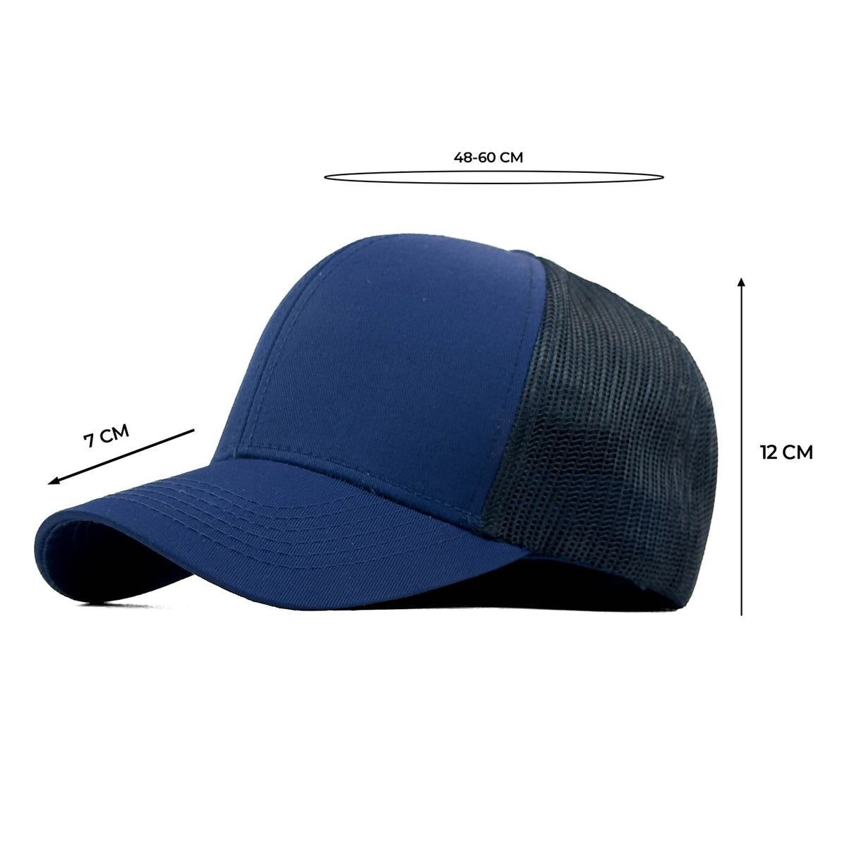 HEAD GEAR SOLID NAVY BLUE TRUCKER CAP
