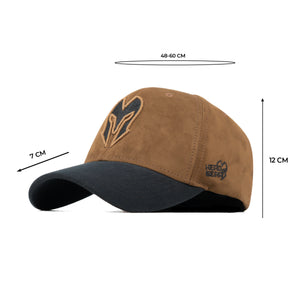 HEAD GEAR DARK BROWN REDEFINED SUEDE CAP