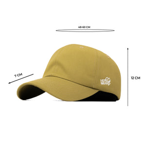 HEAD GEAR SOLID OLIVE YELLOW CAP