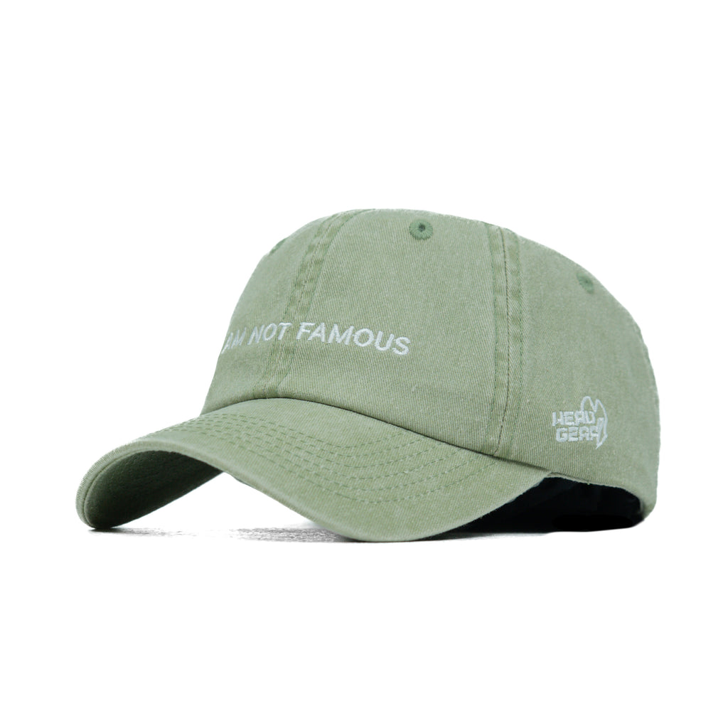 HEAD GEAR I AM NOT FAMOUS DENIM CAP