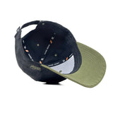 HEAD GEAR BLACK AND OLIVE REDEFINED SUEDE CAP