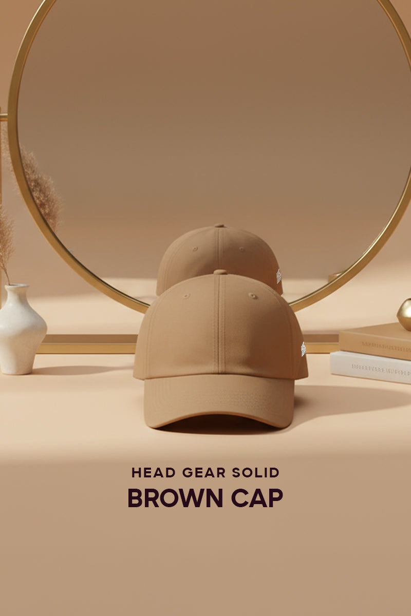 HEAD GEAR SOLID BROWN CAP