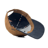 HEAD GEAR BROWN REDEFINED SUEDE CAP