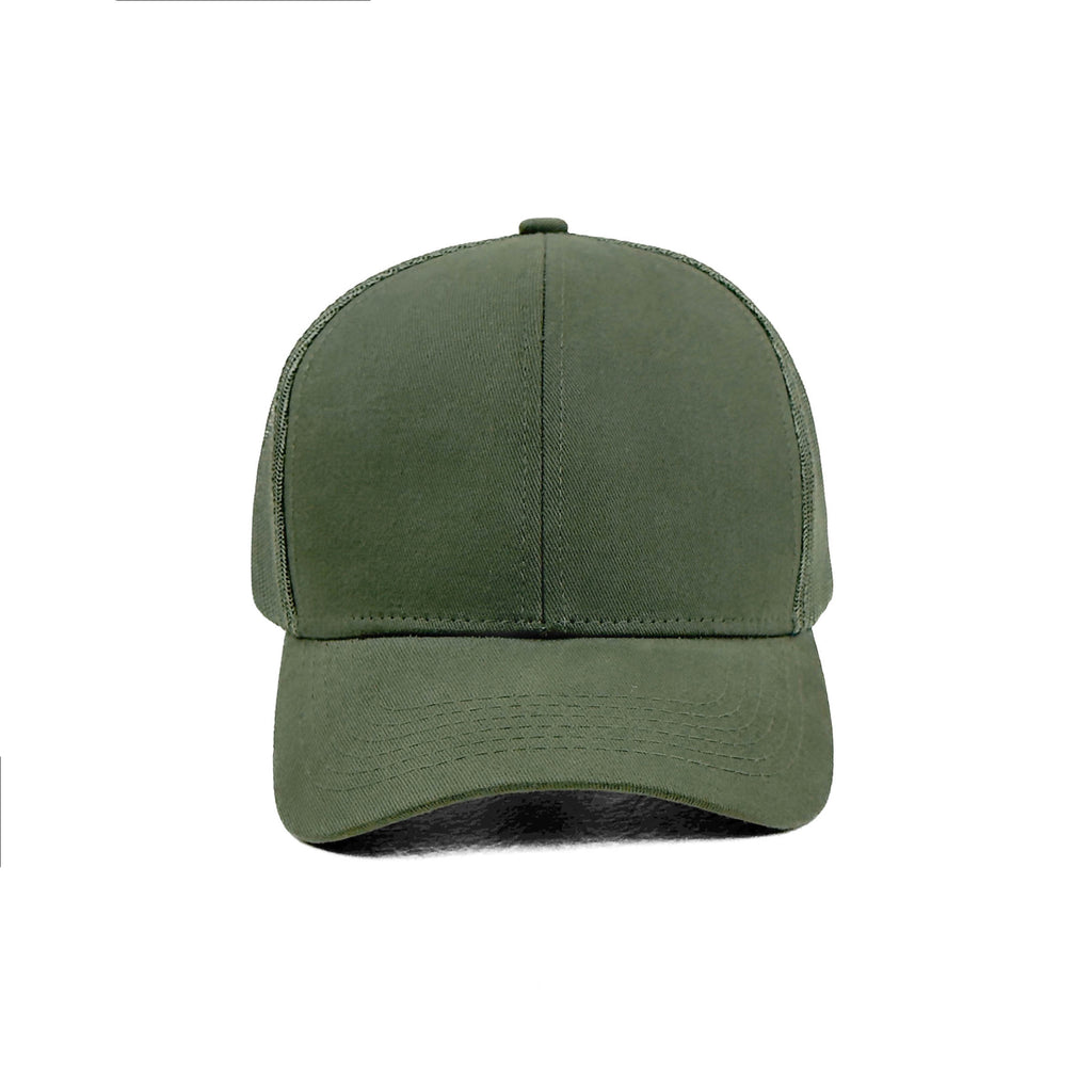 HEAD GEAR SOLID GREEN TRUCKER CAP