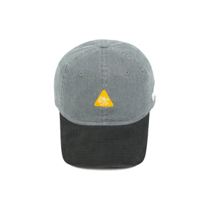 HEAD GEAR CAUTION WASHED DENIM CAP