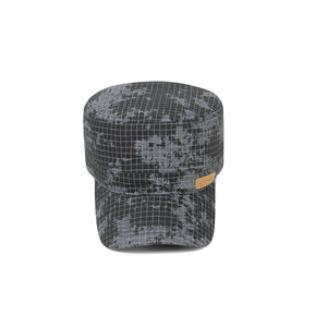 HEAD GEAR GREY WITH LEATHER PATCH CAPTAIN'S CAP