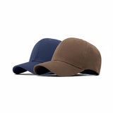 2 PCS COMBO OF SOLID COFFEE AND NAVY BLUE FITTED CAP