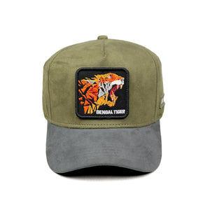 HEAD GEAR BENGAL TIGER 3D PATCH PREMIUM HIGH CROWN CAP
