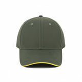 HEAD GEAR ELEGANTE ZERO GREEN SANDWICH YELLOW CAP (NO LOGO)