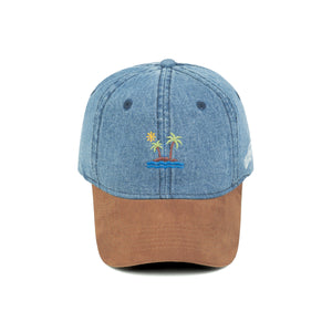 HEAD GEAR COCONUT TREE DENIM CAP