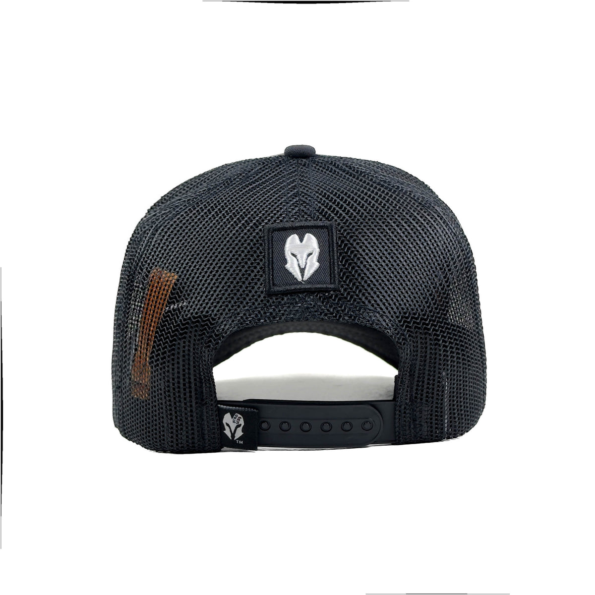 HEAD GEAR SOLID BLACK TRUCKER CAP